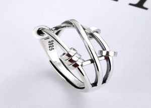 S925 Sterling Silver Fashion Women Three Rings Smart Index Finger Ringtransshipment Multicircle Transhipment Beads Wishing Silve8320913