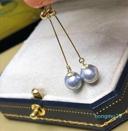 S925 Sterling Silver Flash Design Parl Parl Suportero Mujeres Pendientes de perlas Diy Componentes Color de oro plateado4917368