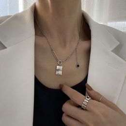 S925 sterling zilver voor vrouwen mode letter ketting retro eenvoudige sleutelbeen ketting sieraden accessoires geheel