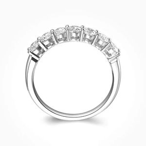 S925 Sterling Silver Gold D Kleur 4 mm Moissanite Ring voor vrouwen 1.5ct Stone Match Diamond trouwring Bruid