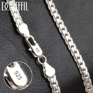 S925 Sterling Zilver Goud Verzilverd Plating 18 20 22 24 Inch Side Collier Voor Vrouwen Mannen Mode-sieraden geschenken