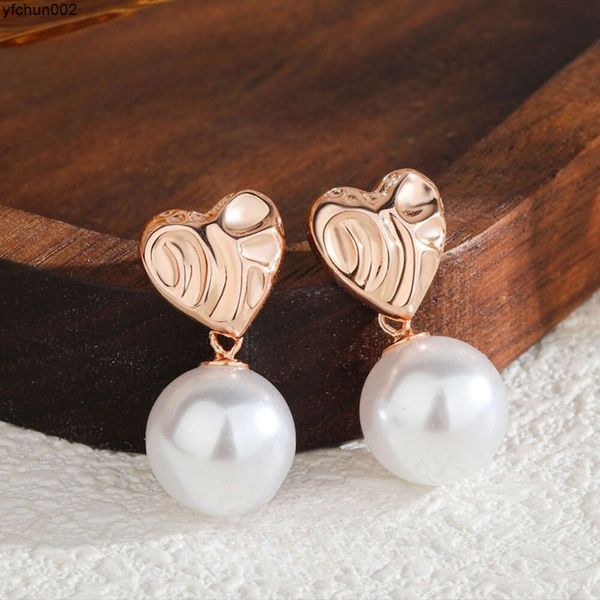 S925 STERLING SIRING IRGREGULAR PEARLES Pearl Pearl Plegado Plegado de diseño Metal Light Luz de lujo {Categoría}