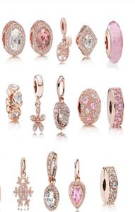 Bijoux en argent sterling s925, bricolage de perles, breloques pour bracelets européens en or rose, collier pour femmes, buti6992717