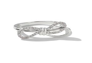 S925 sterling zilveren kleine speelse boogring voor vriendin Knop elegante diamanten vrouwelijke sieraden als verjaardagscadeau voor minnaar5611550