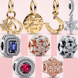 S925 argent sterling De Luxe Bijoux De Mode charme Fit Desiger original Pandora Bracelet Pour les femmes cadeau