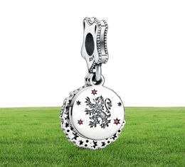 S925 Sterling Silver Magic School Train Dollhouse Charms Charms Beads Mascot Bracelets Lady Jewelry Christmas DIY G3939508