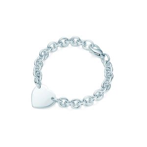 S925 Sterling zilveren ketting voor dames man Klassieke hartvormige hanger armband Charme ketting Luxe merksieraden met doos