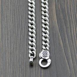 S925 Sterling zilveren broek kettingtas ketting negen paleis bagua kersen bloesem gewaagde trui ketting mode trend sieraden