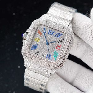 SAA4 2023 polshorloge diamanten herenhorloge automatisch mechanisch horloge 40 mm met met diamanten bezaaide stalen armband VVS1 GIA polshorloge mode Busins8V4P4WF1