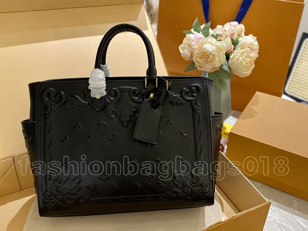 SAC PLAT Bolso satchel para mujer con asa superior Bolsos de hombro tipo bandolera Monedero Bolso de diseñador elegante Bolsos de mano de monogramas en relieve de lujo para mujer