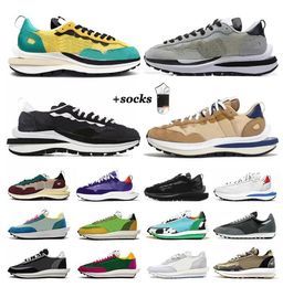 SACAis x Fragment Cool Gris Bleu Void Chaussures De Course Hommes Femmes VaporWaffle LDV Waffle Orange Blaze Sesame Noir Team Royal Gum Sail Summit Baskets En Nylon Blanc 36-45