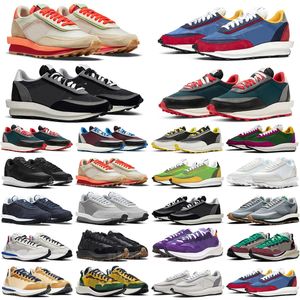 Chaussures de course SACAis x Fragment Cool Grey Blue Void Hommes Femmes VaporWaffle LDV Waffle Orange Blaze Sesame Black Team Royal Gum Sail Summit Baskets en nylon