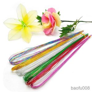 Sachet Bags 25Pcs 80cm Long Flower Iron Wire For DIY Flower Making Floral Wire Flower Material Accessory R230605