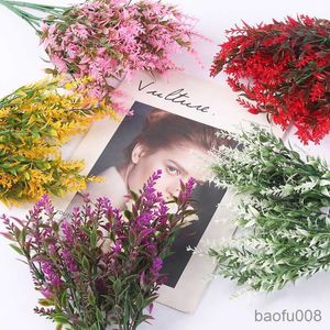 Sachet Bags Artificial Flower Plastic Lavender Fake Plant Wedding Home Garden Decoration Bridal Bouquet Photography Props Household Products R230605