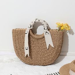 Sacoche Woody Designer Sac à main Sac à main de haute qualité 10a Sac de seau de plage d'été grande capacité Exquise Letter Sacs d'empalle Designer Avant Grade Style XB168 C4