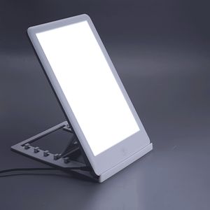 Lampe de luminothérapie SAD lumière de thérapie à la lumière du jour réglable avec support multi-angle 6500K simulant la lumière du jour naturelle pour la maison de bureau