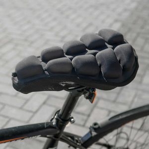 Saddles 3D Soft Air Cushion Cover Table PU Airbag Saddle Seat Mountain Bike Universal Bicycle Accessories 0130