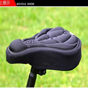 Saddles 4 kleuren Bicycle Saddle 3D Soft Cycling Seat Cover MTB Mountain Bike Dikte Sponge Pad Outdoor Ademend kussen 0130