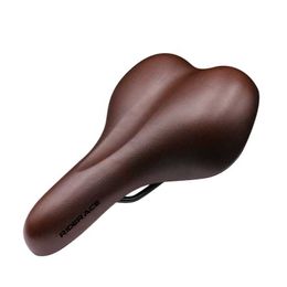 Saddles Bike Saddle Shock Absorptie Mountain MTB Comfort Bicycle SToele PU Leer Sponge Schokbestendig zacht Solid Road Cycling Cushion 0130