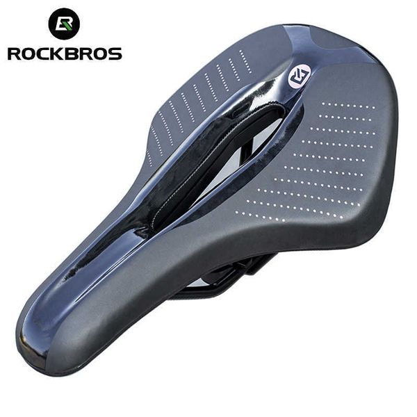 Selles ROCKBROS Selle De Vélo De Route De Montagne Respirant Coussin De Siège De Vélo Doux Confortable Vélo Ultra-Léger Sports Racing Accessoires 0131