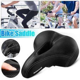 Saddles sgodde Bike Saddle waterdichte ademende kussen schokabsorberende stoel voor MTB Road Bicycle Cushions met regenbestendig deksel 0130