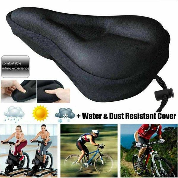 Sillines Gel de sílice Comfort Mountain Bike Funda para asiento de bicicleta Engrosamiento Sillín Cojín Cove 0130