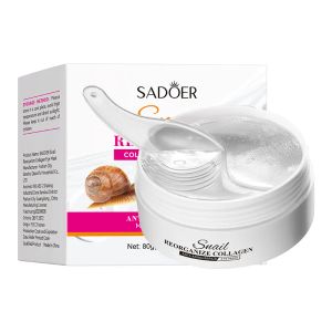 Sadoer Snail Collagène Masque pour les yeux Dark Circles Bages pour les yeux Pupice Hydrating 60pcs