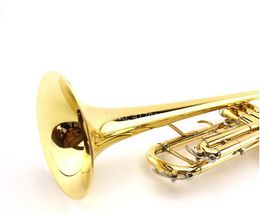 SADSN Bb Tune Trompet Messing Vergulde B Platte Trompet Parelknop voor beginnend muziekinstrument met mondstukkoffer STR-100