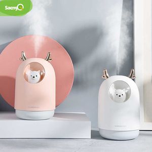 SaengQ Difusor USB Humidificador de aire ultrasónico Aroma eléctrico Aceite esencial Aromaterapia Cool Mist Maker para el hogar 210709