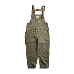 Style Safari!Salopette multi-poches homme Streetwear travail Cargo pantalon combinaison salopette homme Baggy bavoir