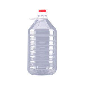 Bouteilles d'emballage d'huile sûres et abordables Bouteille d'huile de cuisson PET transparente 5L Conteneur de liquide en plastique épaissi Baril de stockage de vin 1244 par Ocean Freight