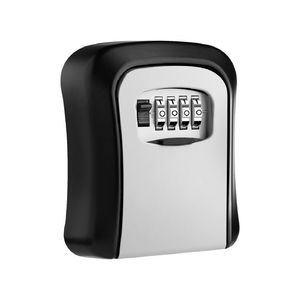 Outdoor Wall Mount Key Hidden Safe Box 4Digit Combination Password Lock Aluminum Alloy Keys Safe Security Storage Box