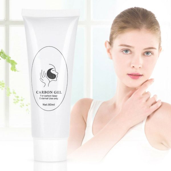 Láser seguro Muñeca negra Accesorios para pelar la piel Gel de crema de carbono para láser ND YAG Blanqueamiento de la piel / Tratamiento de rejuvenecimiento Exfoliante facial Limpieza profunda 80 ml / PCS