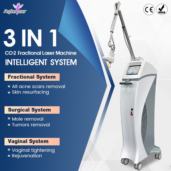 Safe Laser CO2 Skin Tighten Fractional Laser Face Tumores Removal CO2 Laser Machine para la piel Tumores Removal Laser Fractional CO2 2 años de garantía