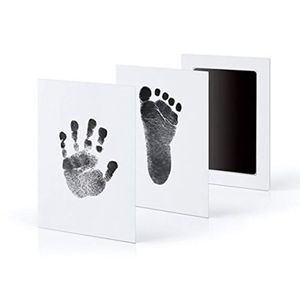 Veilige niet-giftige baby voetafdrukken Handafdrukken Craft Party Tools No Touch Skin Inkless Ink Pads Kits voor 0-6 Maanden Pasgeboren Pet Hond Paw Prints Souvenir FHL506-WY1697