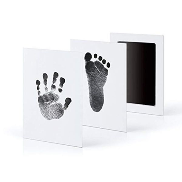 Huellas de bebé no tóxicas seguras Handprint Craft Party Tools No Touch Skin Inkless Ink Pads Kits para 0-6 meses Newborn Pet Dog Paw Prints Souvenir FHL506-WY1697