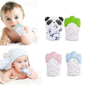 Silicone Baby Gants Boy Girls Kids Kids Stuff Mitt Disting Candy Wrapper Sound Teether Mittens Mitte Training Gloves