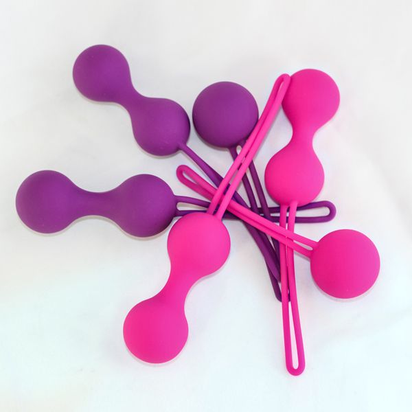 Jouets sexy de vibrateur de boules de Kegel de Silicone sûr pour les femmes vaginales intelligentes Ben Wa vagin serrer la Machine d'exercice Geisha