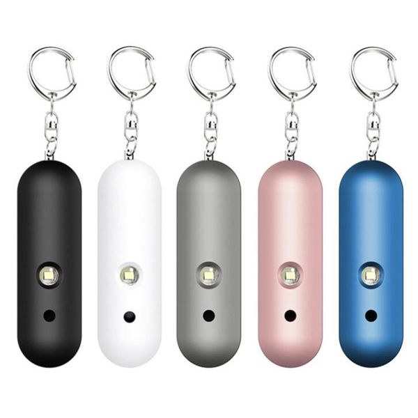 Alarme personnelle chaude IP56 alarme de sécurité étanche avec porte-clés LED clignotant alarme de sécurité d'urgence pour femmes/hommes/enfants/personnes âgées