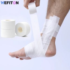 Sécurité 1 rouleau blanc sport médical rubrique athlétique sans résidus collants faciles à déchirer pour les athlètes, entraîneurs de blessures de premiers soins enveloppe