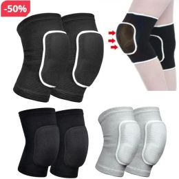 Sécurité 2pcs / ensemble Sports Kneepad Men de genou PADS SUPPORT SUPPORT SEMPLE BASKETBALL BACLE PROTÉCTEUR MEN Men de genou non galets Femmes