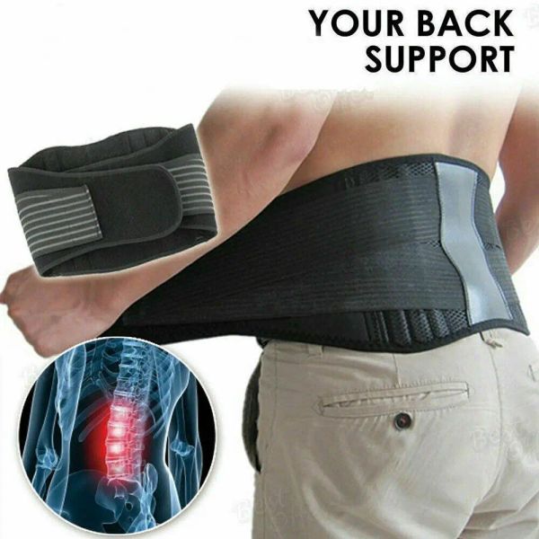 Sécurité A réglable Back Support Belt Taist Auto chauffage Thérapie magnétique Bande de massage lombaire