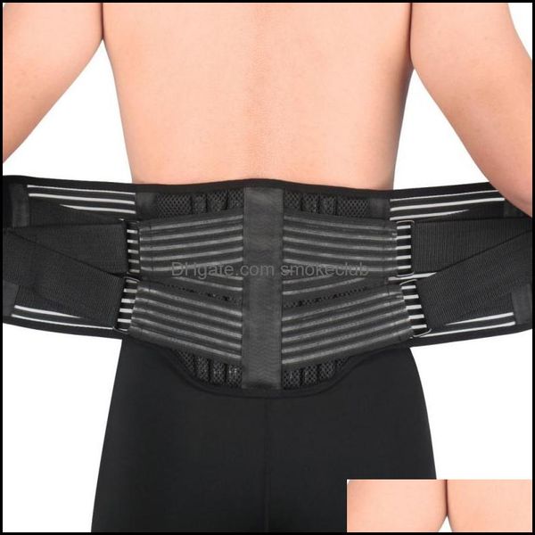 Sécurité Athlétique En Plein Air Comme À L'extérieur Ceinture De Soutien De La Taille Forte Corset Du Bas Du Dos Formation Amincissant Pour Le Soulagement De La Douleur Sportive Drop Deliver