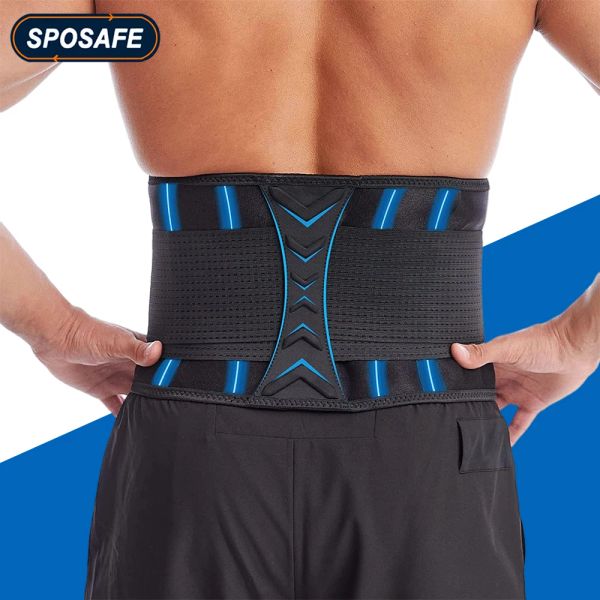 Sécurité Back Support Beltes Breffe de renfort abdominal lombaire respirant pour la taille de douleur Sciatique Scoliosis Sports de course extérieurs