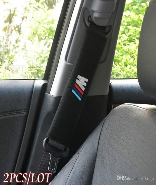 Housse de ceinture de sécurité pour e70 x5 e82 e92 e93 m3 x1 e87 e46, housse de ceinture de sécurité, épaulière, accessoires de voiture, 2 pièces/lot 3344971