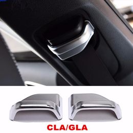 Garniture de couverture à paillettes de décoration de ceinture de sécurité, 2 pièces, pour Mercedes Benz CLA C117 GLA X156 2014 – 16 classe B, accessoires de voiture 257r