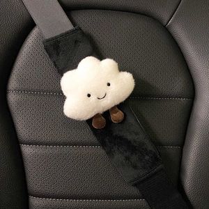 Safety Belts Accessories Car Styling Seat Belt Cover Shoulder Strap Harness Cushion Cartoon Cloud Car Seatbelt Shoulder Pad Protector Auto Neck Support T221212