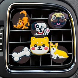 Veiligheidsgordels Accessoires Dog Series 32 Cartoon Auto Air Vent Clip Outlet per conditioner Clips Reserveervervangingsdruppel Aflevering OTDJL