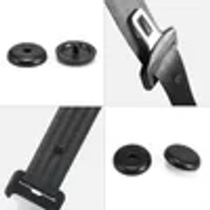 safety Car Parts Black Beige Plastic Car Safety Seat Belt Stopper Spacing Limit Buckle Clip Retainer Seatbelt StopButton ZZ