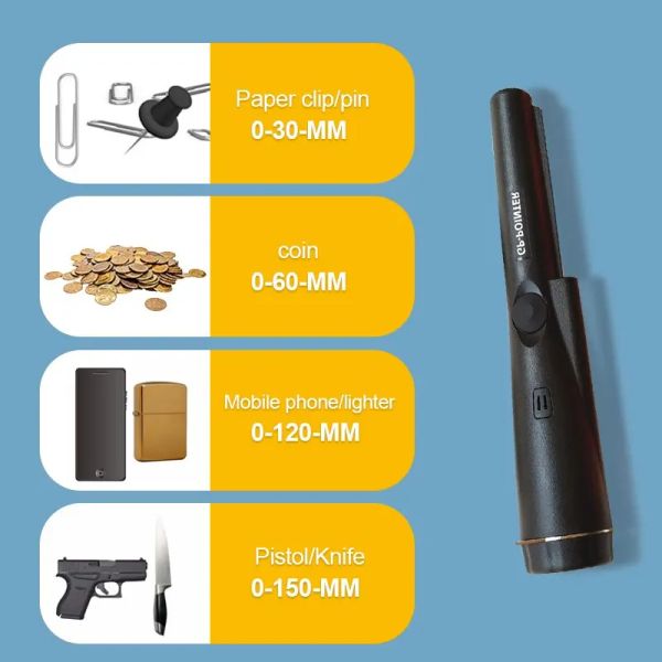 Détecteur de sécurité Handheld Handheld Metal Detector GP Pointer Pointer Imperproof High Sensitivité Détecteur de sécurité